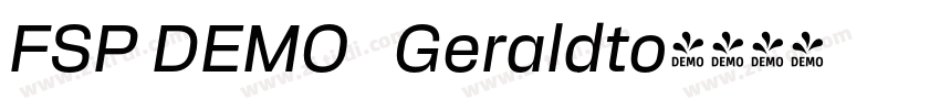 FSP DEMO   Geraldto字体转换